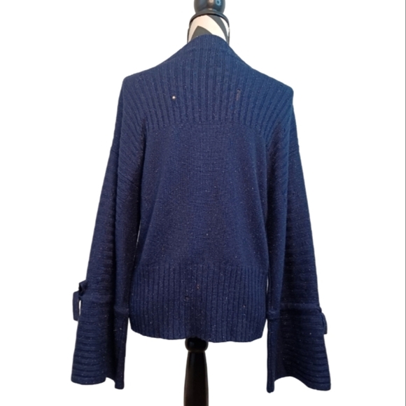 DH New York Distressed Silk Cashmere Knit Bell Sleeve Jumper Sweater - Picture 7 of 14